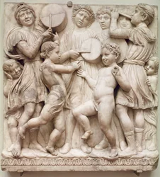 Musizierende Engel, Relief von der Cantoria, ca. 1432-38